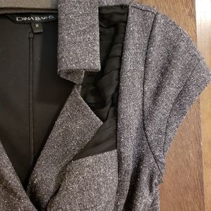 Dina Barel tweed short sleeve dress